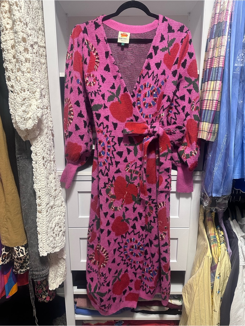 FARM Rio Snake Fruit Sweater Dress - Picture 2 of 9